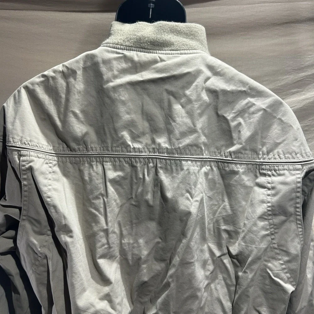 Vintage La Paz by Catalina Mens Medium Bomber Jacket Beige Zip Up Harrington
